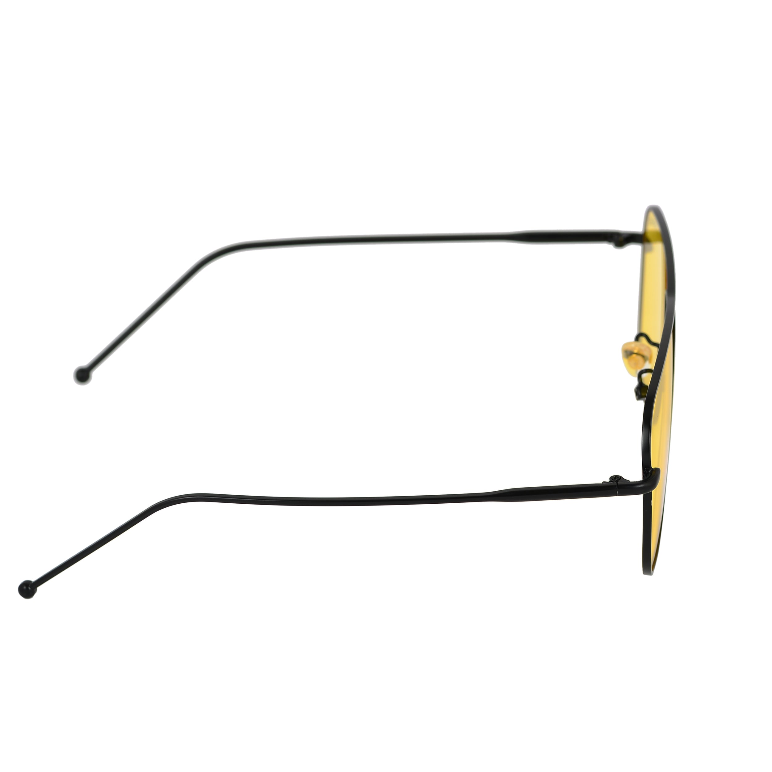 The Godfather Black Yellow Square Sunglasses