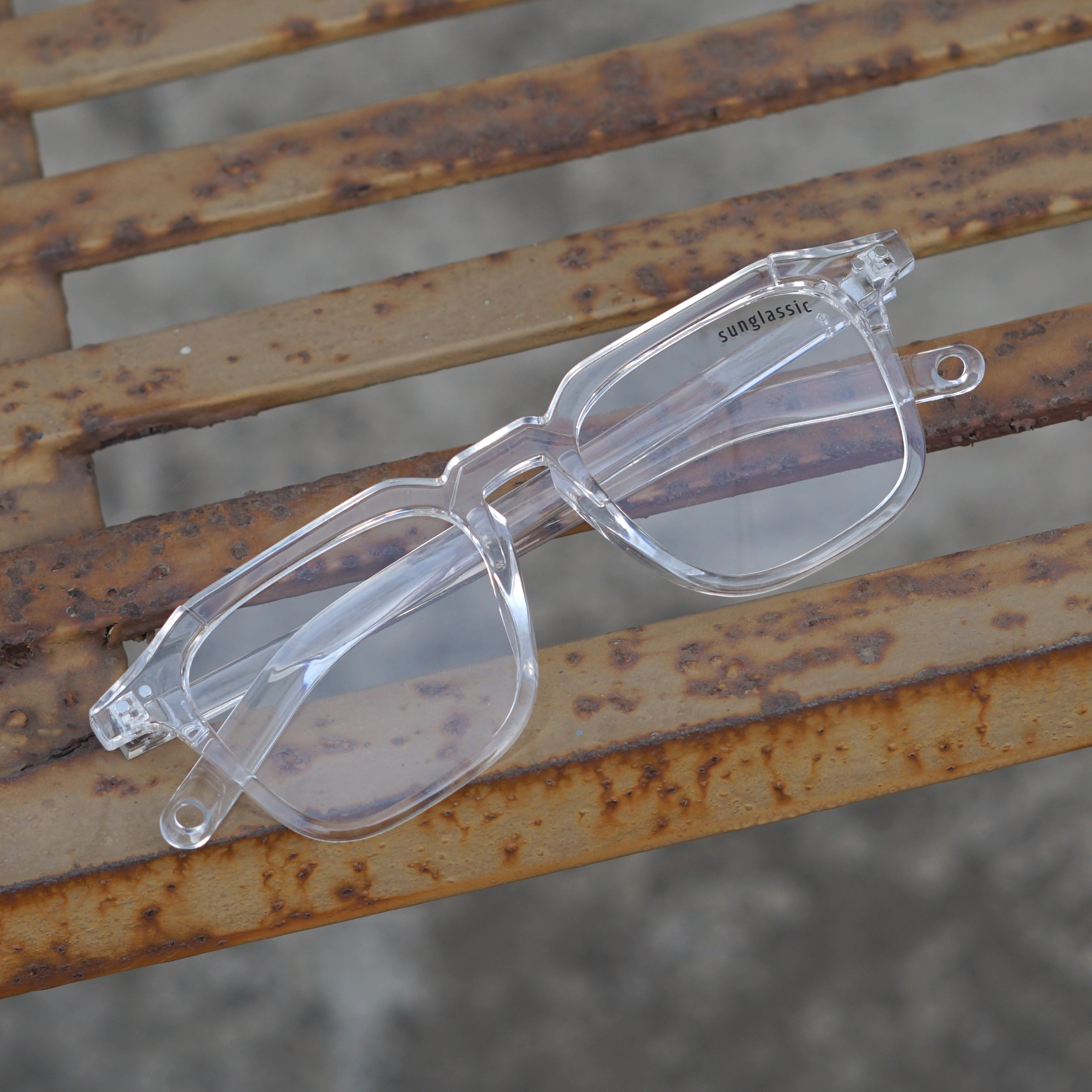 Kingsman Clear Square Sunglasses