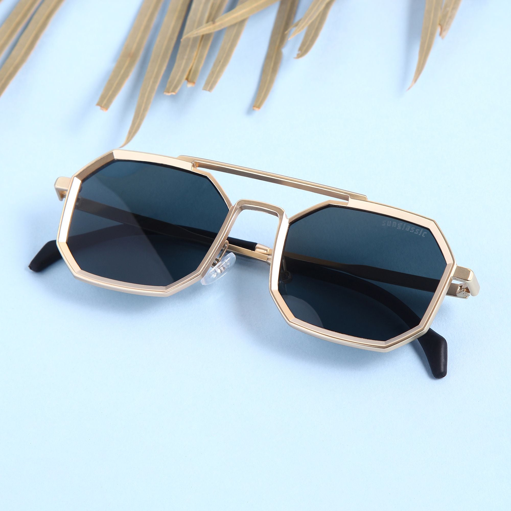 Commando Gold Black Edition Octagon Sunglasses