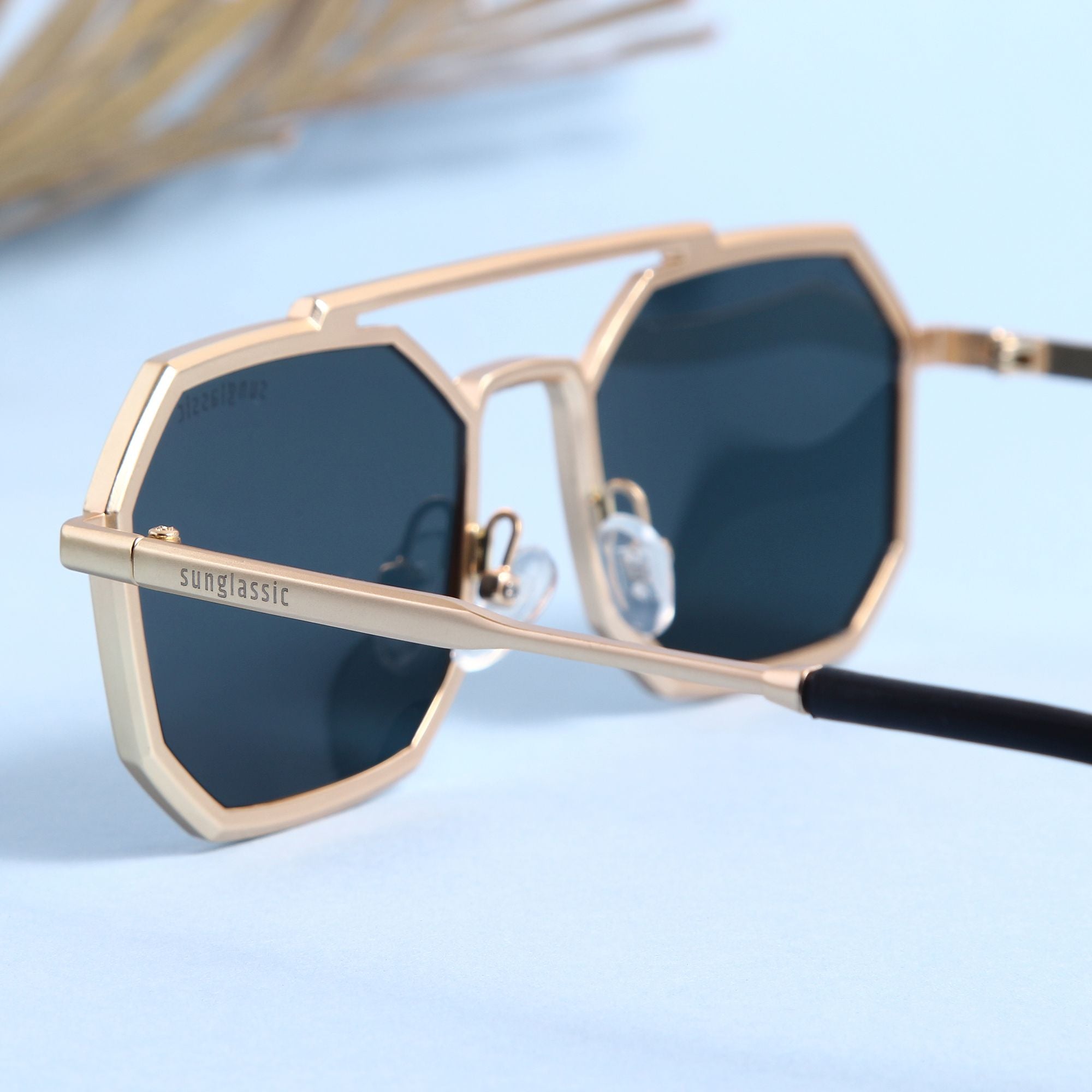 Commando Gold Black Edition Octagon Sunglasses